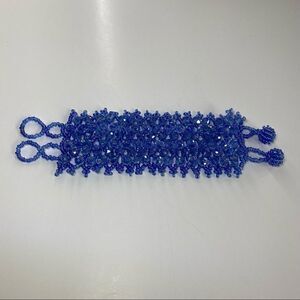 Handmade Light Blue Beaded Bracelet